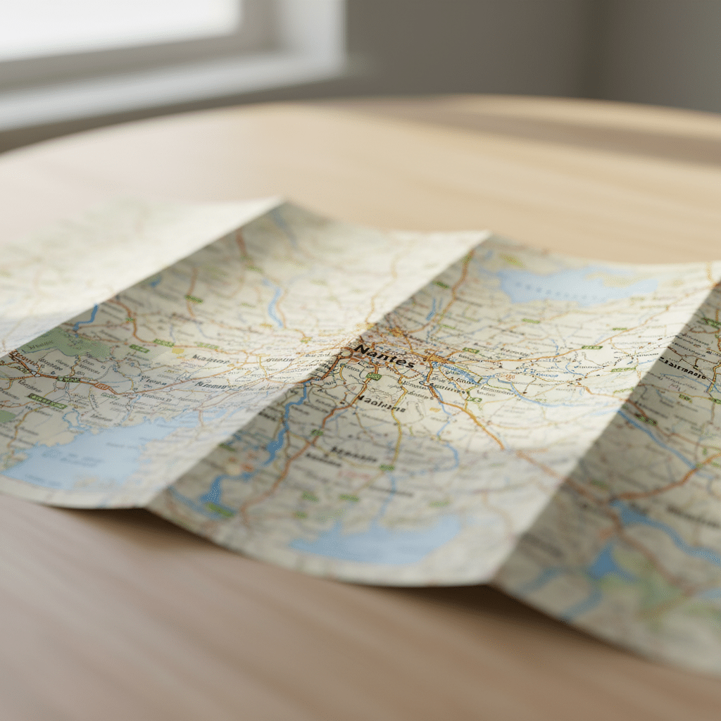 Carte détaillée de la région nantaise