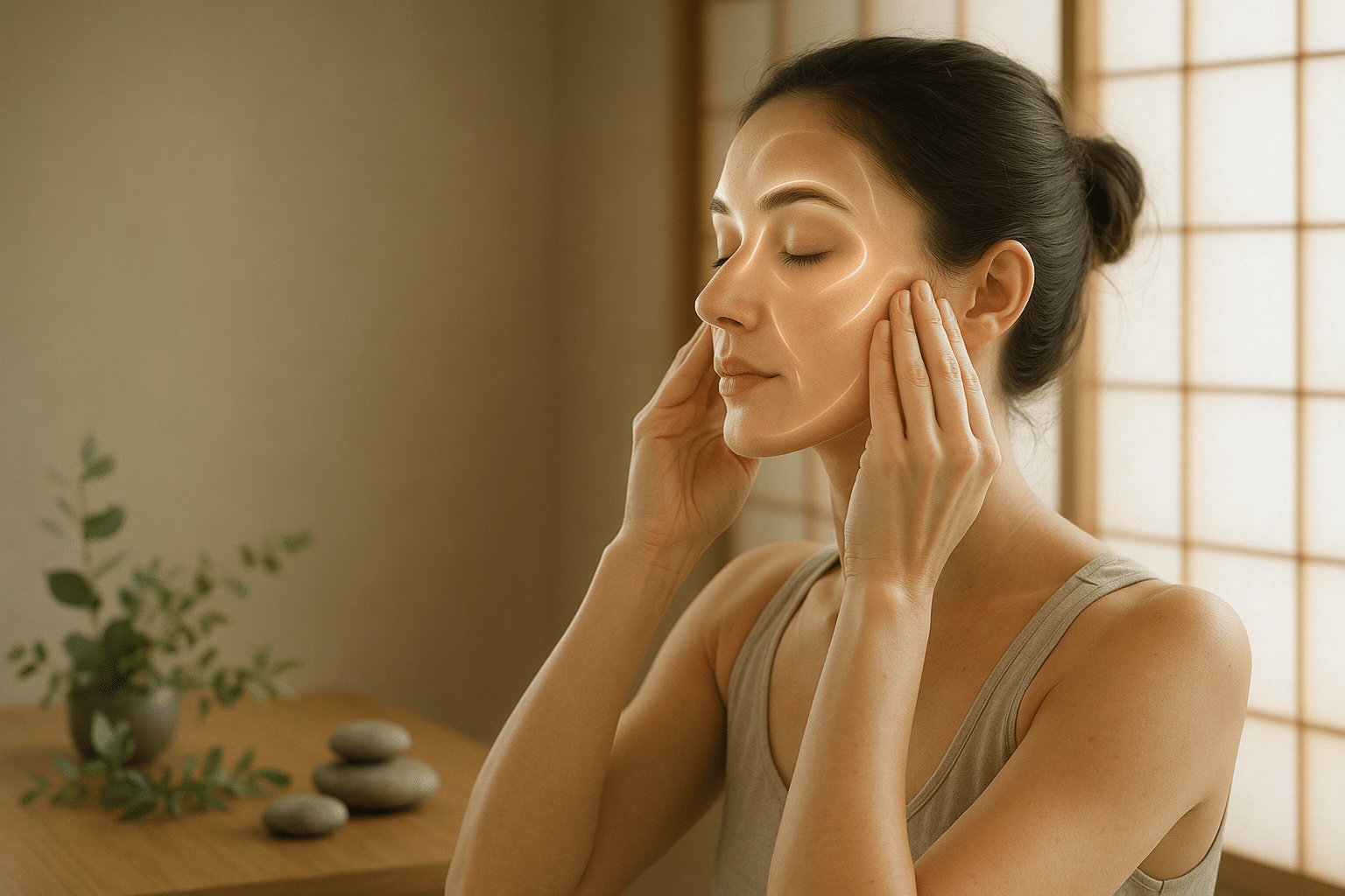 Techniques naturelles pour une santé globale, gymnastique faciale intérieure