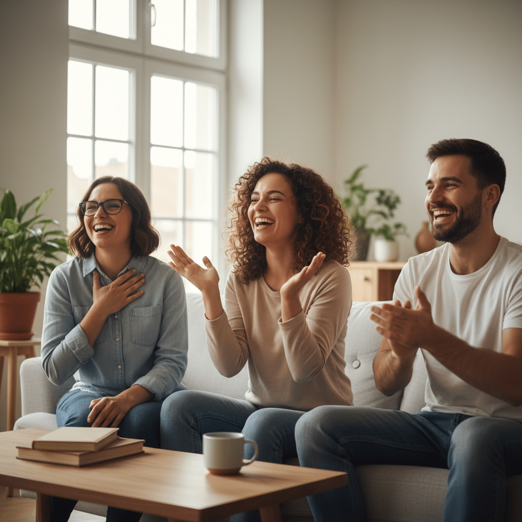 Joie après réalisation