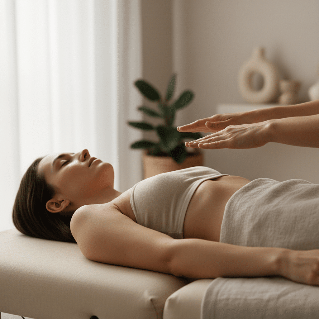 Séance de soin énergétique en douceur