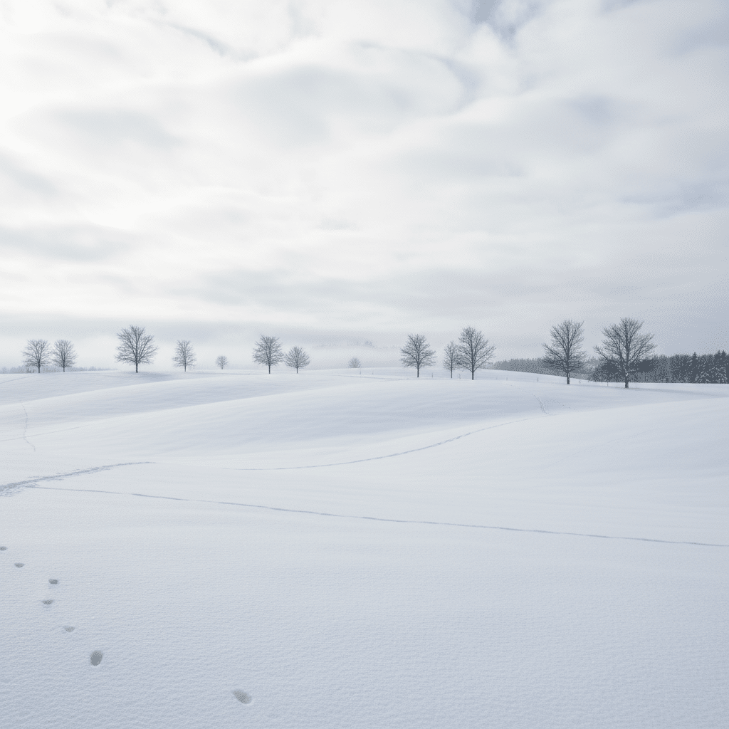 paisible paysage hivernal