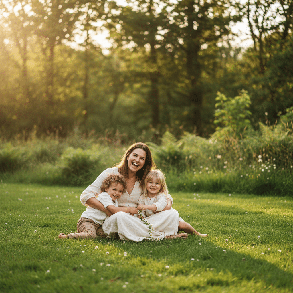 maman avec enfants