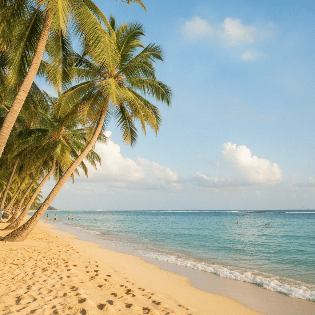 plage mer palmier